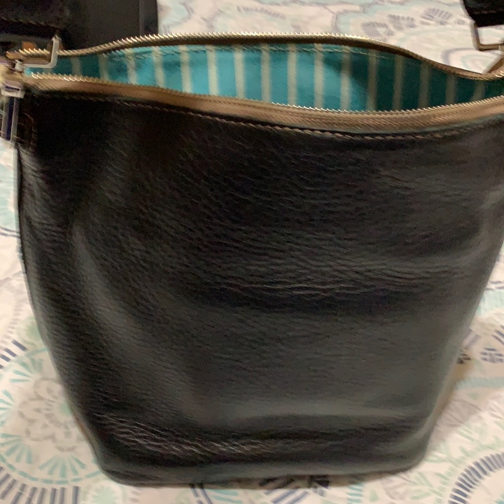 Consuela black bucket handbag